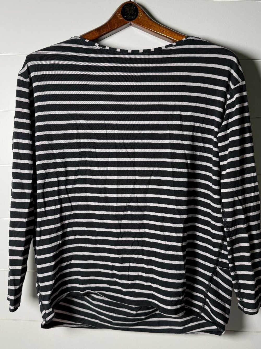 Lululemon Yachtie Stripe Draped Scoop Hem Long Sleeve Shirt See Pics